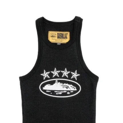 Corteiz 4Starz Alcatraz Womens Tank Top Black 1