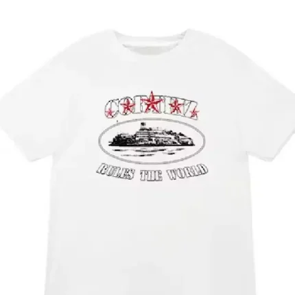 Corteiz 5 Starz Alcatraz T Shirt White 1