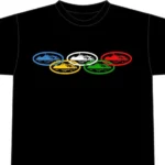 Corteiz Alcatraz Olympic T Shirt Black 1