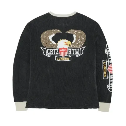 Corteiz Dipset Eagle Sweatshirt Washed Black (2)